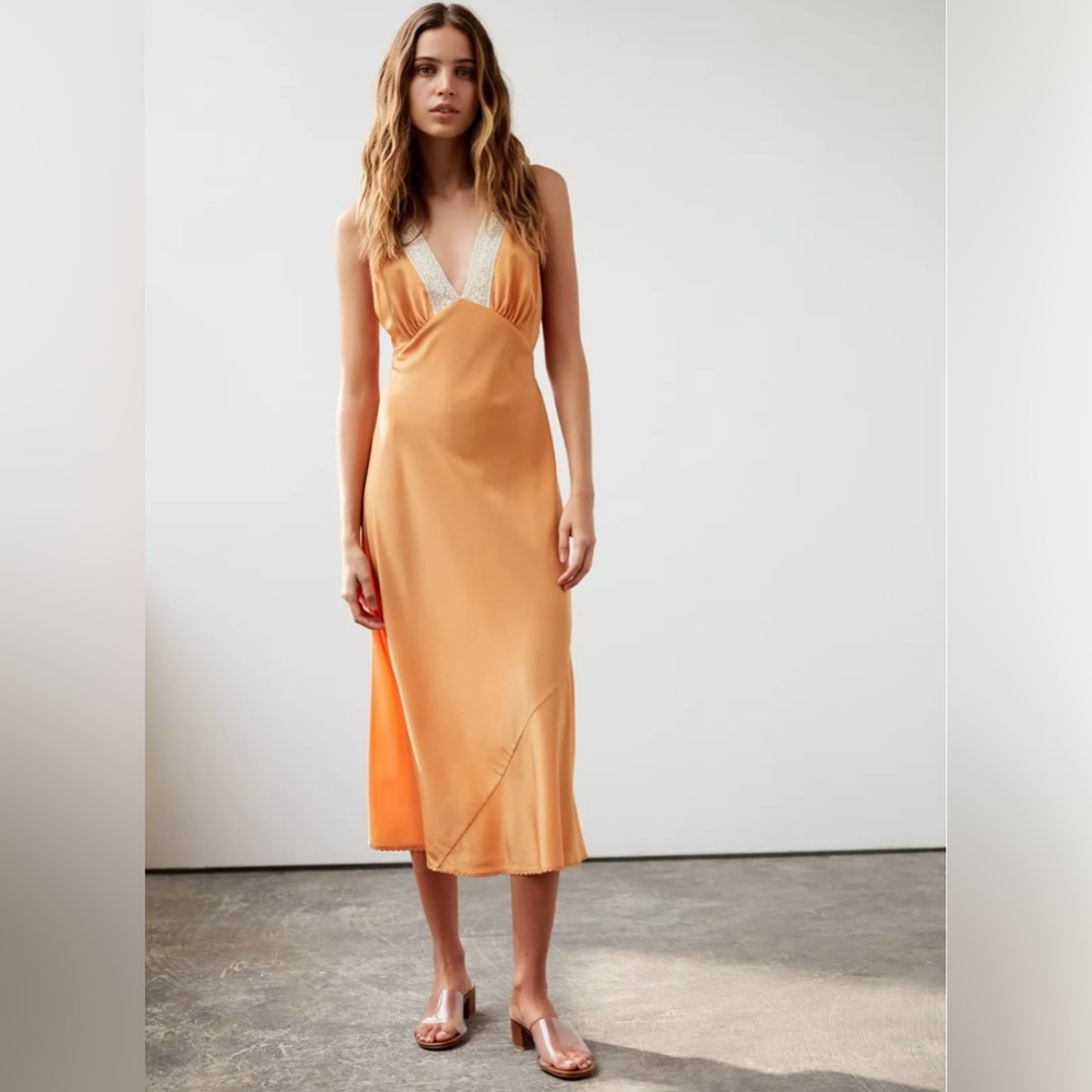 Aritzia Le Fou Wilfred Adelphie 100% Silk Dress